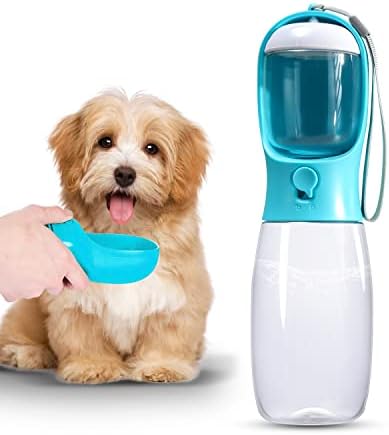 תמיסלנד כלב מים בקבוק, נייד לחיות מחמד מים בקבוק עם מזון מיכל, חיצוני נייד מתקן מים עבור חתול, ארנב, גור