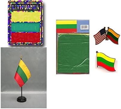 דגל מורשת ליטא סט 3 'אקס 5'