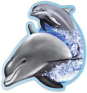 GT גרפיקה דולפינים - מדבקת ויניל 3 אינץ