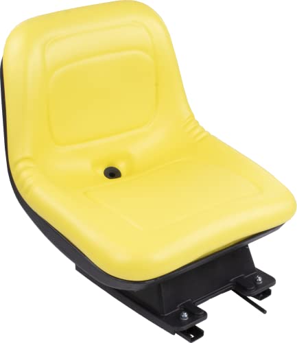 Zbox ZB6373918 - מושב צהוב החלפה עם מתלה - תואם לג'ון דיר 325 332 335 345 355D GT225 GT235 דגמים