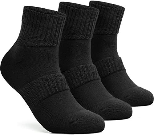 3 זוגות גברים ונשים של סוכרתי צוות גרביים, התאמה רופפת שאינו מחייב מפנק גרביים, לנשימה כותנה גרביים