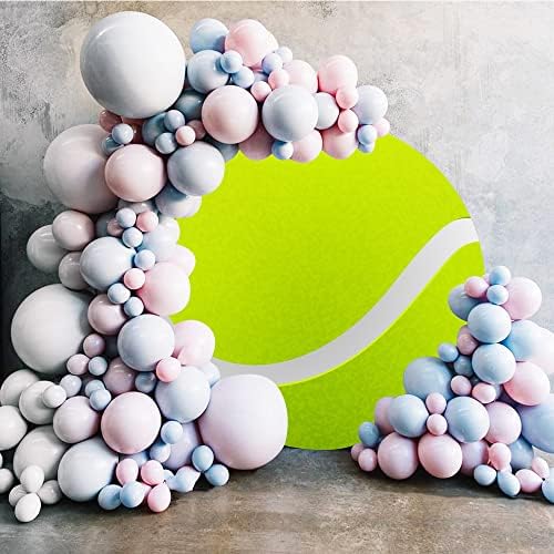 ליייי 6 על 6 רגל כיסוי רקע עגול טניס פוליאסטר כדורים ירוקים רקע צילום נושא ספורט קישוט מסיבת יום