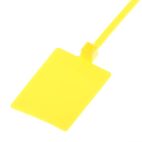 Panduit Plf1MA-C4Y עניבת סמן, דגל, מיניאטורה, אורך 5.1 , צהוב