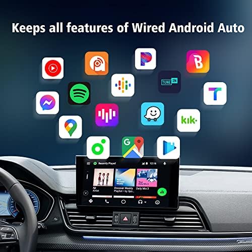מתאם Android Auto Wireless, 2023 Android Auto Wireless Dongle, A2A, Plug & Play Direct