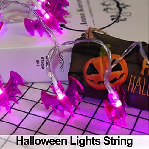 אורות מיתרי עטלף פיליפני עם 2 מצבי תאורה, אורות מיתר של ליל כל הקדושים, אורות חג LED קטנים, אורות עטלף אורות