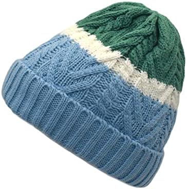 כובע חורף לנשים גברים סרוג חורף ספורט צבע דוב כובעי השערות דביבון חם צמר סקי כובע לקצץ כובע חם כובע