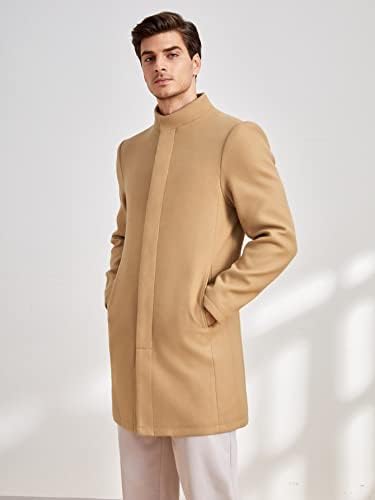 מעילים לגברים מעילים גברים גברים נטייה לכיסי כפתור מעיל מעיל מעלה