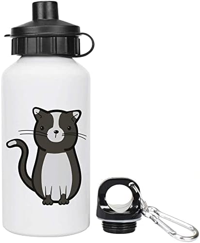 AZEEDA 400ML 'חתול שחור לבן' ילדים לשימוש חוזר במים / שתייה