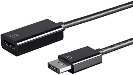 Monoprice DisplayPort 1.2a ל- 4K ב- 60Hz HDMI Active UHD מתאם, שחור