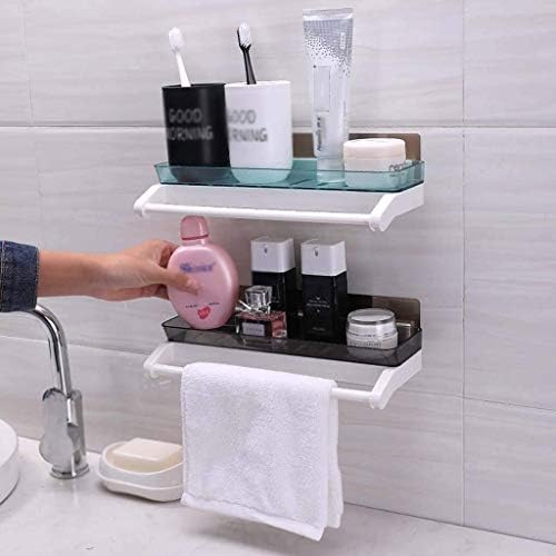 מתלה אמבטיה WSZJJ, מתלה אחסון רכוב על קיר שירותים, חדר מקלחת חסכוני ומעשי בחדר אמבטיה ללא מתלה אסלה מחורר