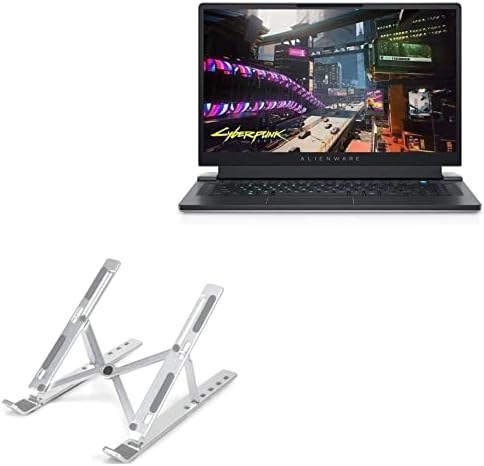 עמדת גלי קופסאות ותואמת תואם עם Alienware x17 מחשב נייד משחק מוכן AWX17R2-7341WHT -PUS - מעמד מחשב נייד קומפקטי