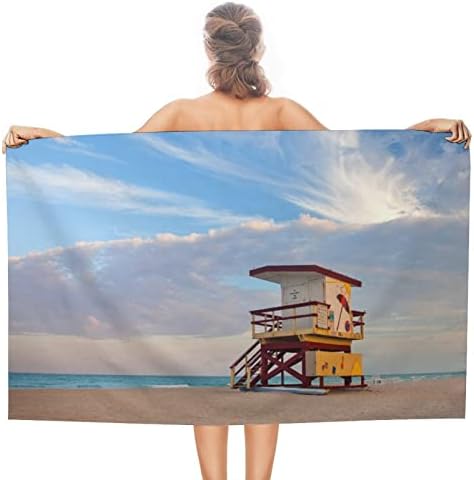 קיץ סצנה במיאמי ביץ ' פלורידה חוף מגבת קל משקל מגבות עבור ספורט נסיעות קמפינג