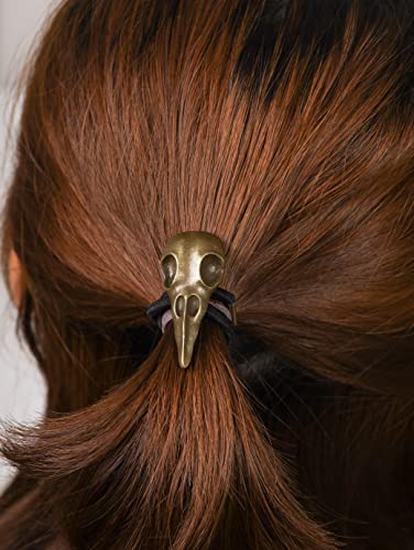 חאקיל גולגולת ברוז שיער קשרי ויקינג שיער חבל וינאטג ' קוקו מחזיק שיער נמתח שיער קישוט עבור נשים