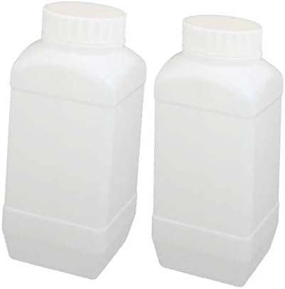 אקס-דריי 2 יחידות 1500 מ ל פלסטיק בורג למעלה בצורת ריבוע מדגם מגיב בקבוק לבן (2 יחידות 1500 מ ל טורנילו דה