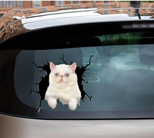 מדבקות חתול פרסיות מדבקות מכוניות חתול לחתול מדבקות חלונות מצחיקות לאמהות קירור יותר של חלונות קירור