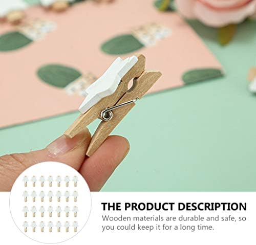 קאבילוק עיצוב הבית 100 יחידות מיני קליפים מעץ צורת כוכב כביסה כבוי נייר דקורטיבי קטעי נייר תמונה תזכיר תזכיר אצבע