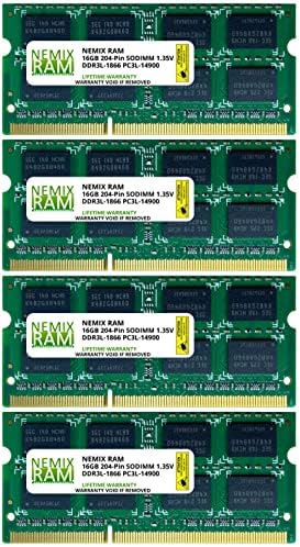 16GB DDR3-1866MHz PC3-14900 2RX8 זיכרון מחשב נייד SODIMM מאת NEMIX RAM
