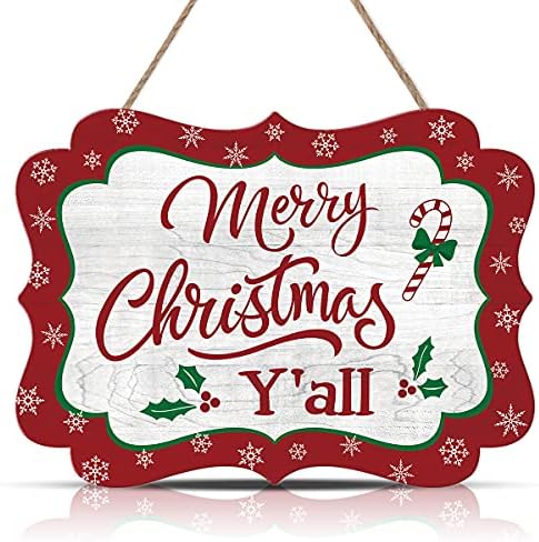 Lhiuem Vintage חג מולד שמח לוחות עץ תלייה, שלטי דלת כניסה מסבירי קבלת פנים קישוטי ראש השנה שלט עץ קישוטי מסיבת