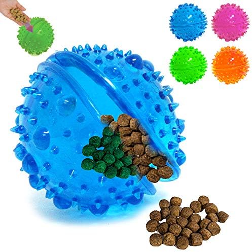 Alltopbargains 2 חבילה צעצוע של כלב מחמד כדורי פינוק מסובך כיף כיף ללעוס IQ מתקן מזון משחק