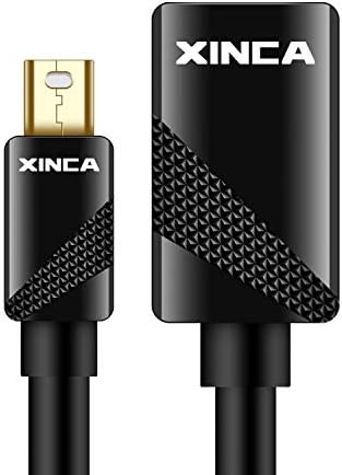 Xinca Mini DisplayPort למתאם DisplayPort 0.75FEET MINI DP למתאם DP, ממיר רזולוציית 4K