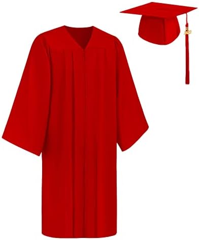 צבעוני בית מט סיום כובע ושמלת 2023 סט עם ציצית למבוגרים יוניסקס תיכון מכללת ראשון חלוק תלבושות