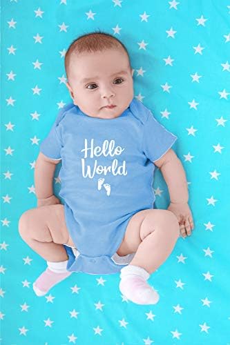 CBTWear Hello World - יילוד חוזר הביתה תלבושת - תינוק חמוד מקשה אחת גוף גוף תינוק