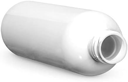 16 אונקיה של בקבוקים עגולים קוסמו, פלסטיק לחיות מחמד ריק ללא מילוי BPA, עם כובעי דיסק לחץ לבנים