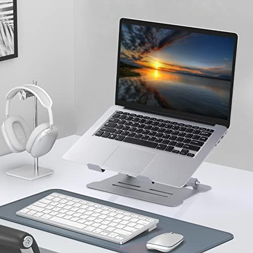 FUFANBC מעמד נייד מתכוונן, עמדת מחשב נייד פלדה עבור שולחן כתיבה, מחשב נייד נייד, מחזיק מחשב נייד, מעמד מחשב