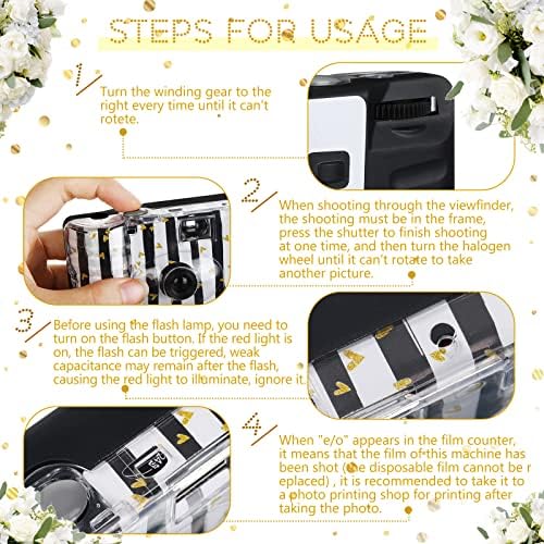 4 חבילה חד פעמי מצלמה חתונה חד פעמי מצלמה שחור ולבן סרט מצלמה חד פעמי מצלמה עם פלאש אחד זמן