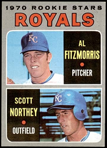 1970 Topps 241 Royals Rookies Al Fitzmorris/Scott Northey Kansas City Royals NM+ Royals