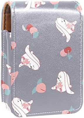 חמוד נייד איפור תיק קוסמטי פאוץ, שפתון מחזיק איפור ארגונית, קריקטורה בעלי החיים ארנב אבטיח אפרסק