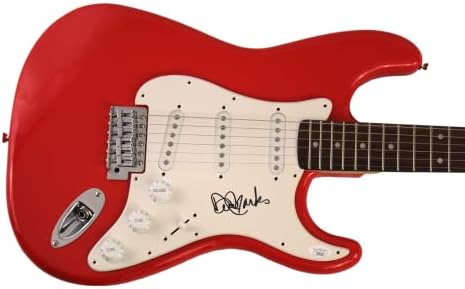 דייוויד מארקס חתום על חתימה בגודל מלא מכונית מירוץ אדום פנדר סטרטוקסטר גיטרה חשמלית עם אימות ג'יימס ספנס JSA