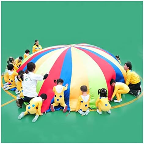 ילדים משחק צבעוני אוקספורד בד מצנח צעצוע, לקרוע עמיד / לשימוש חוזר, צוות בניין צוות שיתוף פעולה משחק אוהל