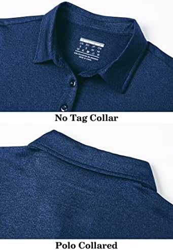 חולצות פולו גולף לנשים עם שרוול קצר 50 + חולצות צווארון פולו מהיר יבש קל משקל חולצת ספורט אתלטית