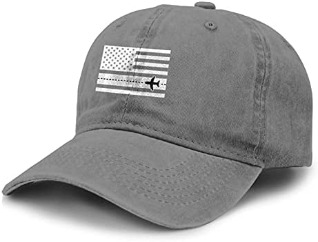 יוניסקס למבוגרים בציר מתכוונן בייסבול כובע ג ' ינס כובע מטוס טייס & אמריקאי דגל חדש נהג משאית כובעי