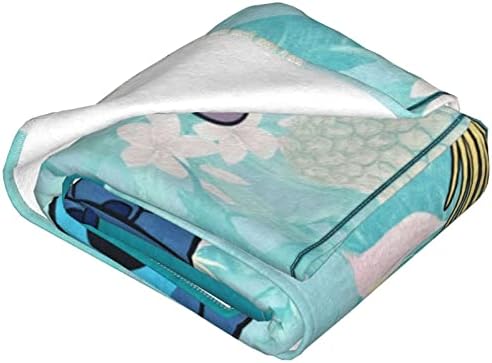זריקה אולטרה-רכה זריקה ספה נוחות פלנל שמיכה נוחה חמה, מיזוג אוויר, שמיכה ארבע עונות 60 x50