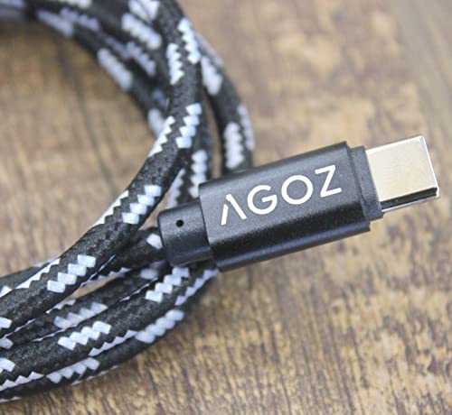 AGOZ USB C כבל מטען מהיר לאוזניות Garmin Dēzl 100, Dēzl OTR1010, Edge 1040 Solar, Edge Explore 2, Drivesmart