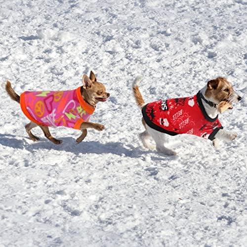 8 חתיכות כלב סוודרים חורף צ 'יוואווה בגדי תלבושות כלב חם חולצה חורף גור בגדי לחורף צבעוני עיבוי כלב פיג'