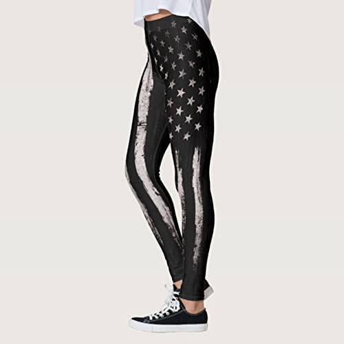 בתוספת גודל יוגה מכנסיים לנשים 3 פעמים התלקחות ארהב ריצה מכנסיים דגל פטריוטי אמריקאי פילאטיס לאישה יוגה