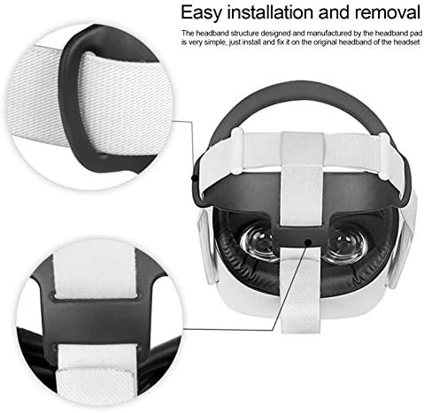 קנטן VR כרית ראש כרית ראש רצועת רצועה ל Oculus Quest VR אוזניות אוזניות כרית כרית קביעת אביזרים נוח עור PU