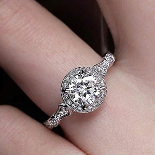 אופנת יהלום יוקרה תכשיטים עגולים טבעת עיצוב יצירתי גבירותיי זירקון חלול טבעות טבעות שמנמנות