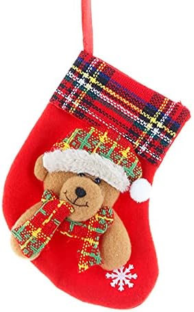 קטעי גרלנד למדרגות מתנות קישוט לחג המולד ציוד לחג המולד שקית מתנה עץ גרבי נופש גרבי חופשה קישוט אופנה