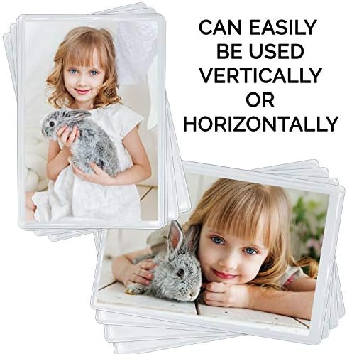 Freez-A-Frame מסגרת תמונה מגנטית ברורה לכיסי ארון בית ספר מקרר, או כל משטח מגנטי-72 חבילה
