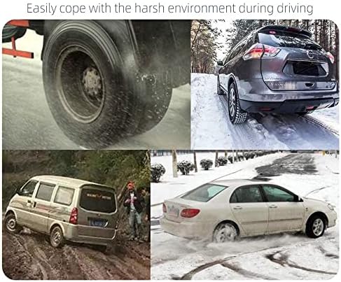 20 יח 'שרשראות שלג שרשראות צמיגים עבור טנדרים לרכבי רכב רכב קלים להתקנת עניבת כבלים ללא החלקה חד פעמיים