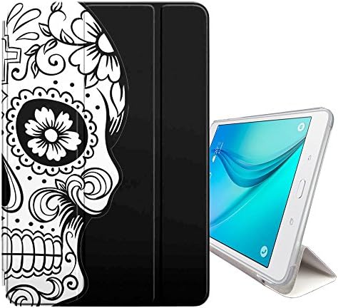גרפיקה 4yous גולגולת מקסיקנית גולגולת מוות עמדת כיסוי חכם עמדת סמסונג גלקסי טאב E Lite 7 /Galaxy Tab