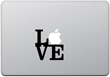 חנות חביבה MacBook Air / Pro 11/13 אינץ 'מדבקת MacBook Love Black M511-B