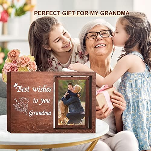 מסגרות תמונה המתנה של סבתא, מסגרות תמונה לזכר נוכחות מהנכדה והנכד, מתנת שולחן ליום האם, חג ההודיה,