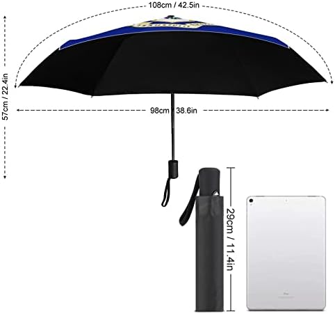 דגל מדינת קונטיקט מטריית נסיעות אטומה לרוח 3 קפלים מטרייה מתקפלת אוטומטית לגברים נשים