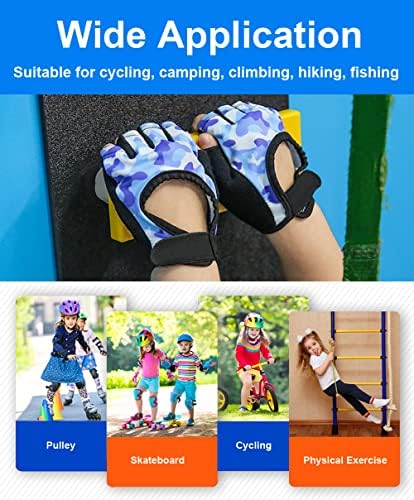 ילדים כפפות רכיבה על אופניים כפפות רכיבה על אופניים כפפות, ללא אצבעות כפפות אופני ילדים כפפות דיג כפפות