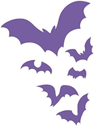 נלבי משחק מילים רלוונטיים של עטלפים שטסים דרך מושבת הלילה מפחידה - מדבקות ויניל לשימוש חיצוני